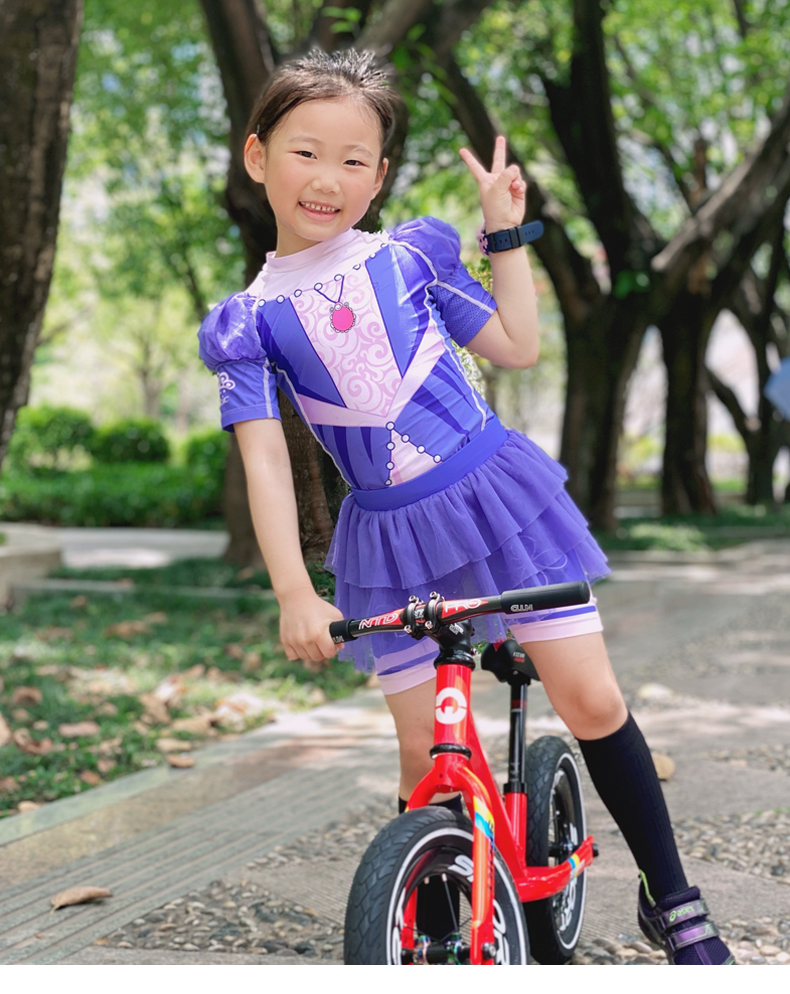 【Santic儿童定制系列】公主风 儿童女款短袖骑行服套装