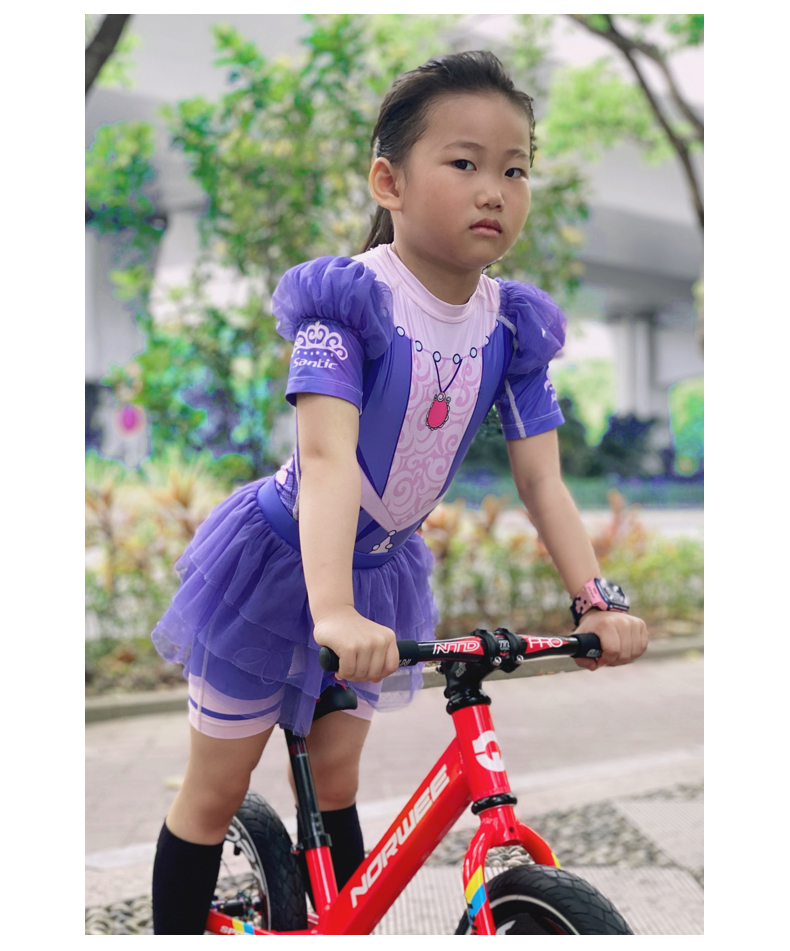 【Santic儿童定制系列】公主风 儿童女款短袖骑行服套装